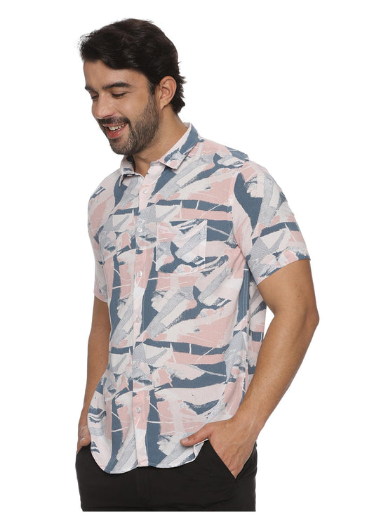 Pink Thunder Mens Printed Shirt