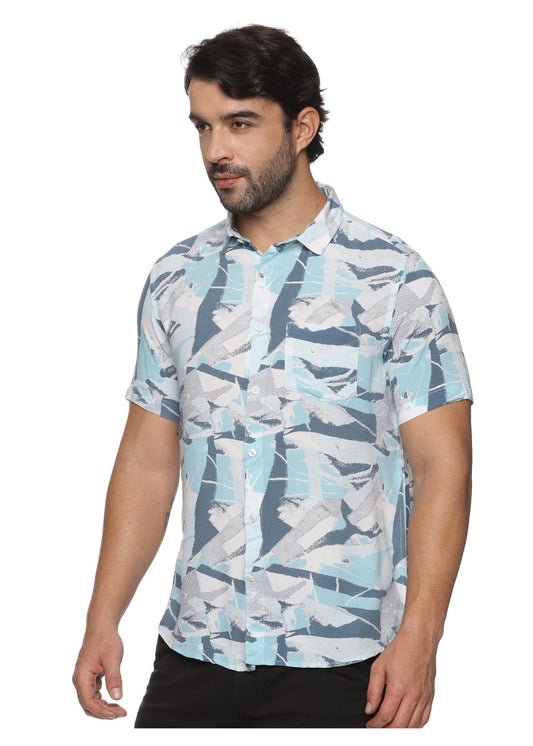 Sky Thunder Mens Printed Shirt