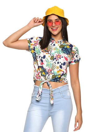 Vienna Front Knot Women Shirt