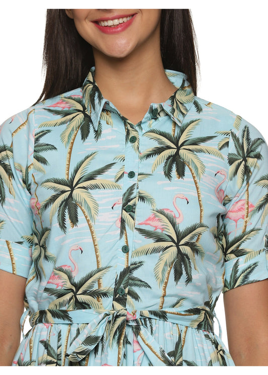 Santorini Couple Matching Shirt and Dress - Tusok