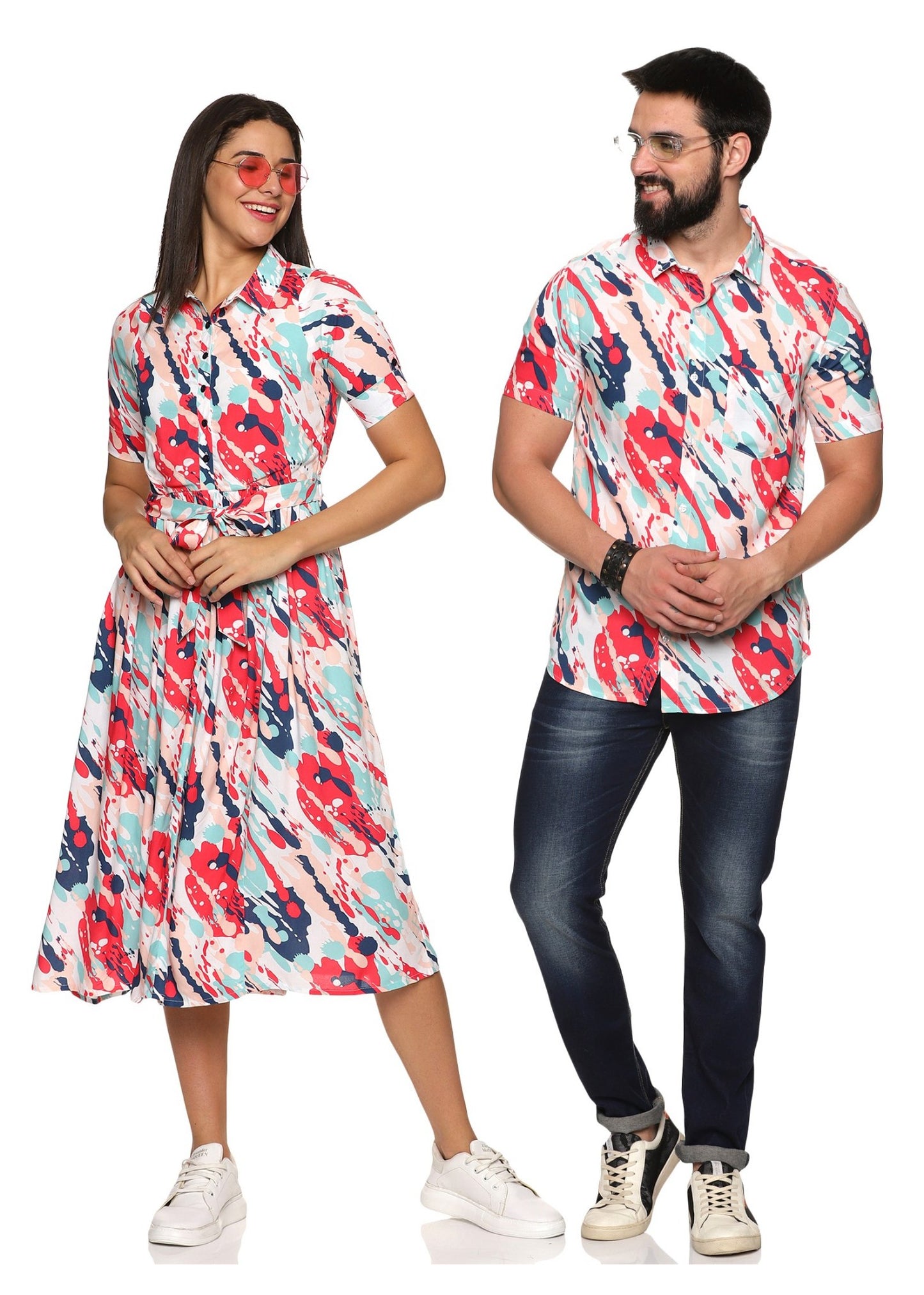 Nebula Couple Matching Shirt and Dress - Tusok