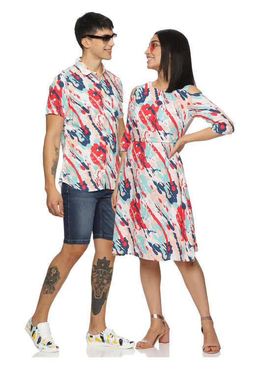 Medley Couple Matching  Shirt and Dress