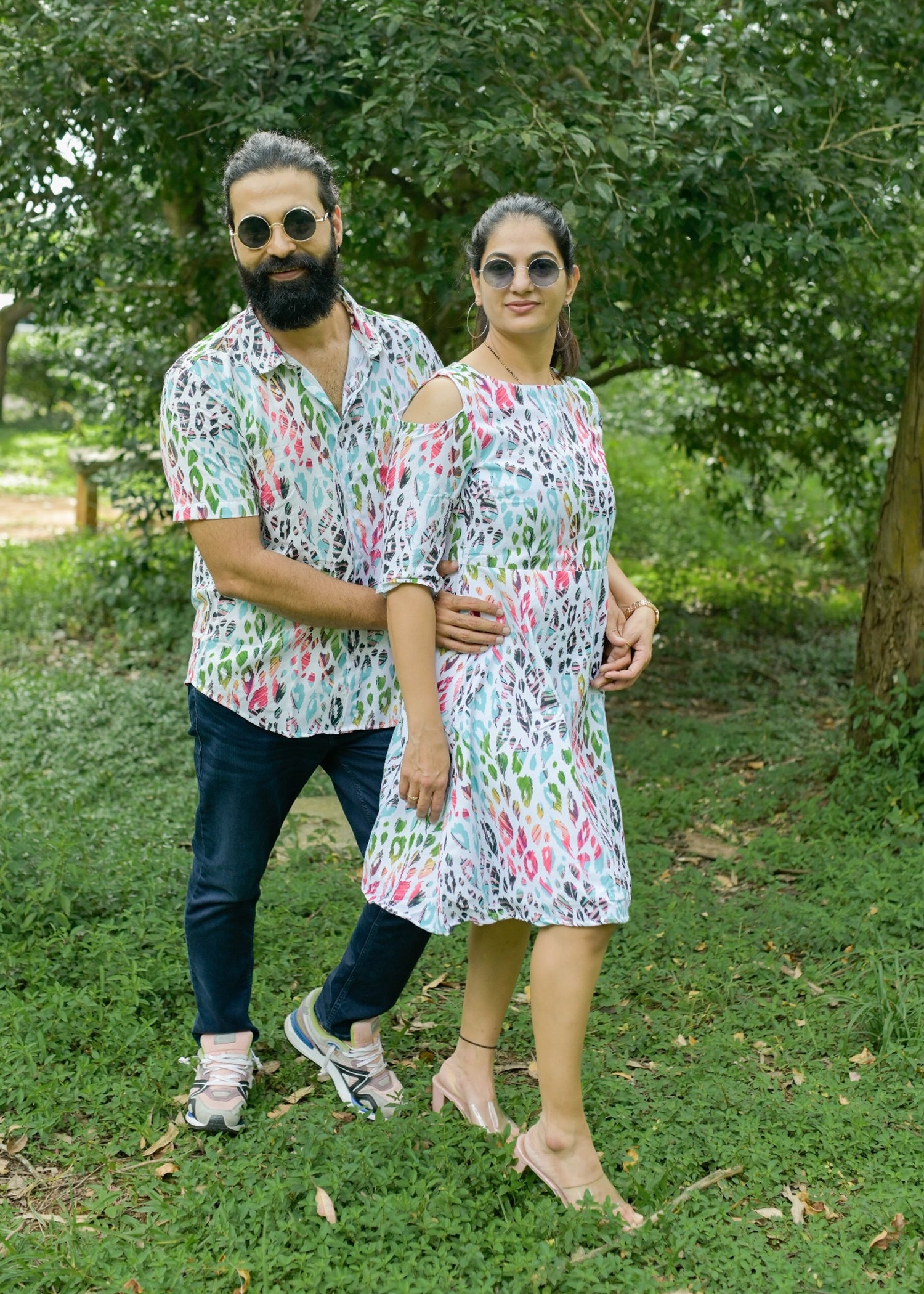 Rainbow Couple Matching Shirt and Dress - Tusok