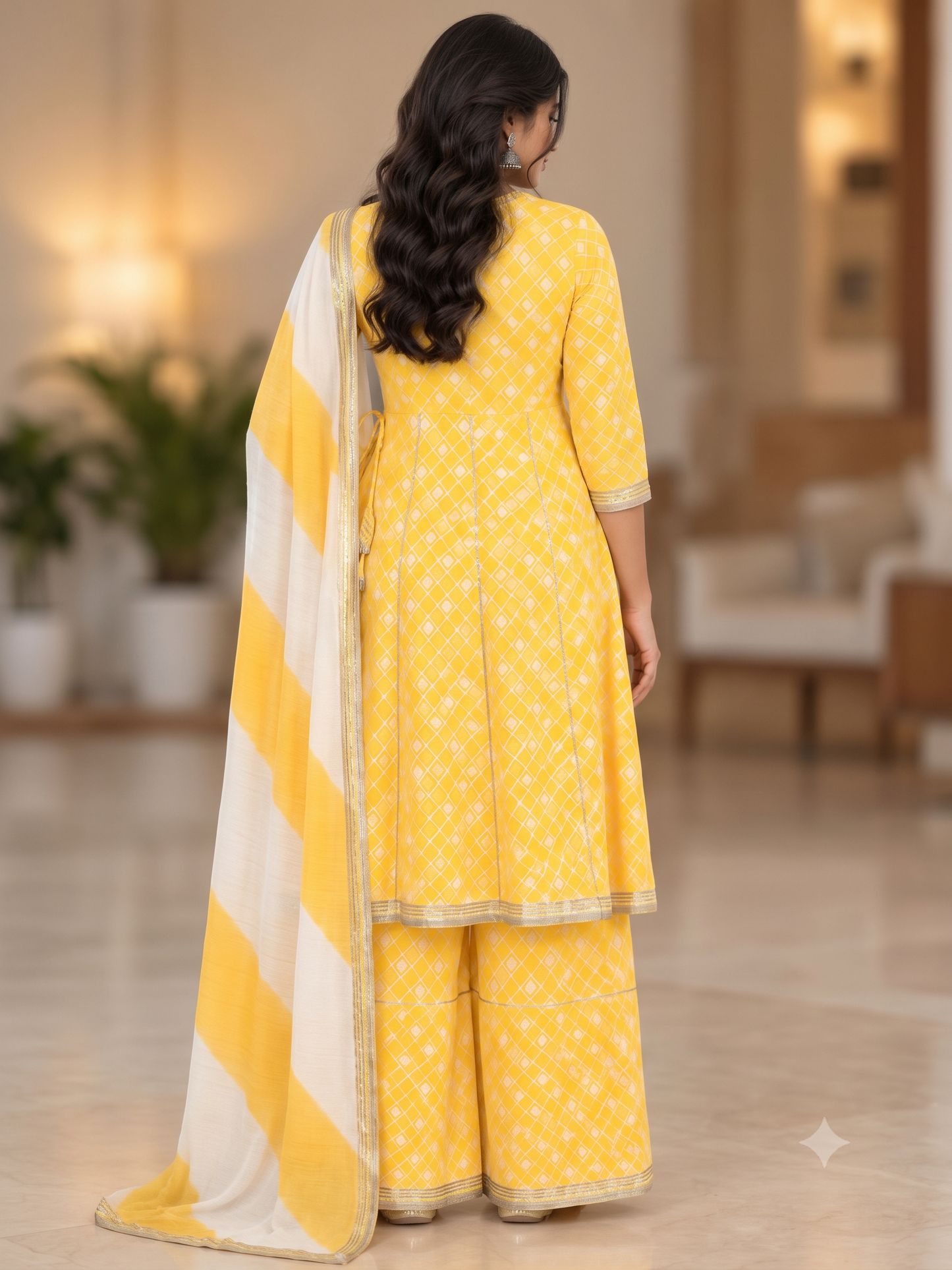 Jharokha Women Ethnic Kurti-Sharara set
