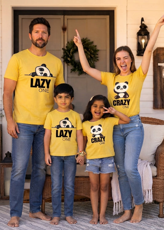 Lazy Crazy Family Tshirt