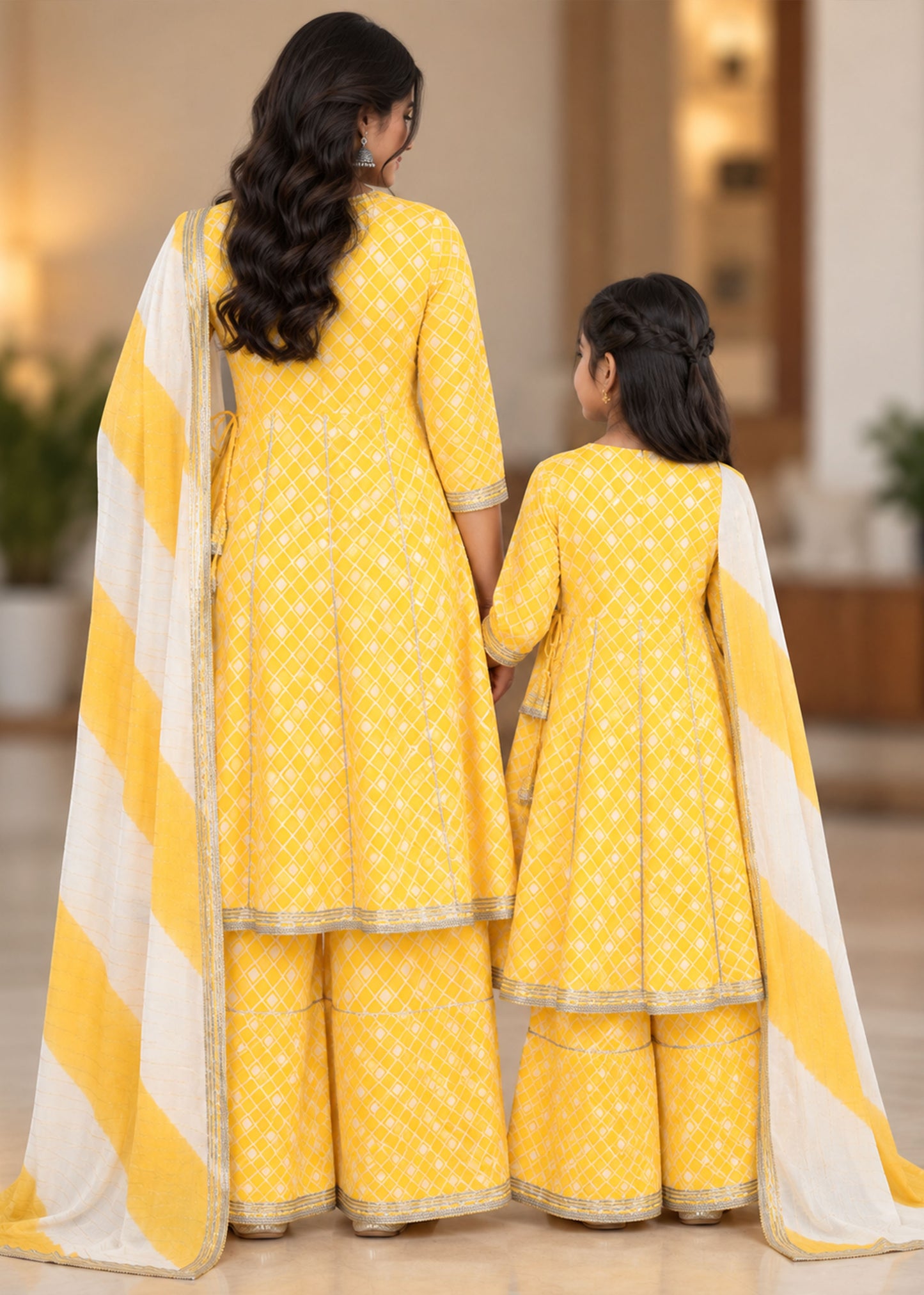 Jharokha Ethnic Family Matching Combo