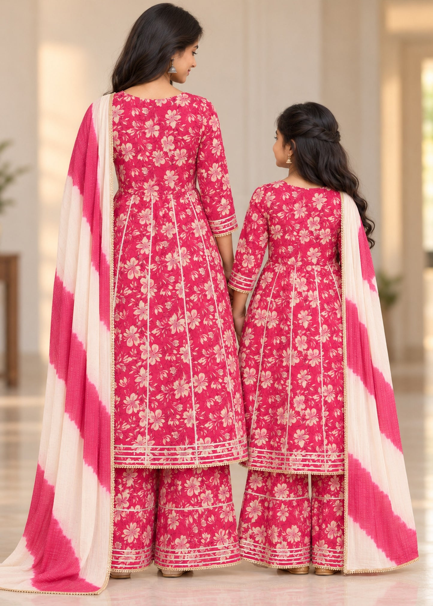 Vatika Ethnic Family Matching Combo