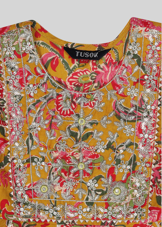 Gulshan Women Ethnic Kurti-Sharara set