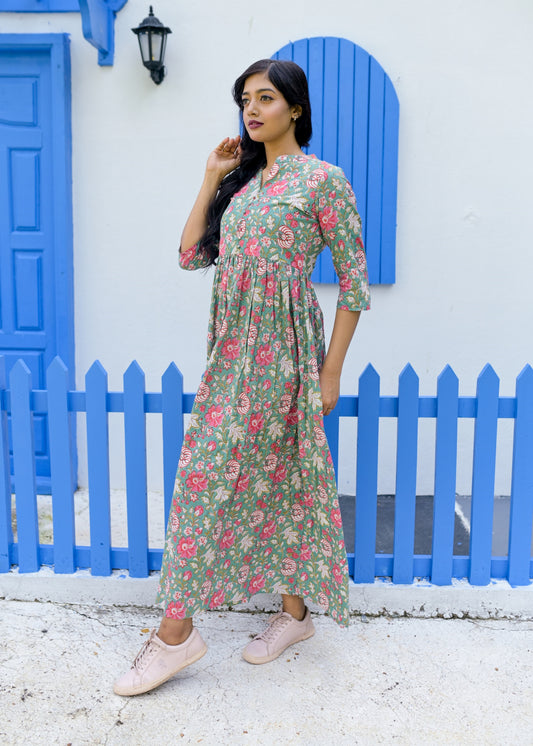 Chitra Cotton Women Gown - Tusok