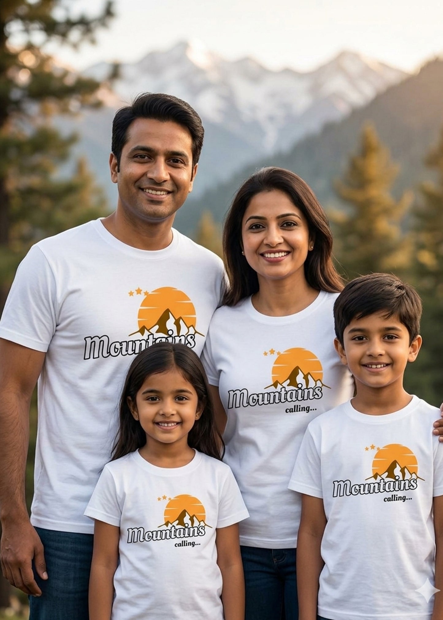 White Mountain Calling Family Tshirt