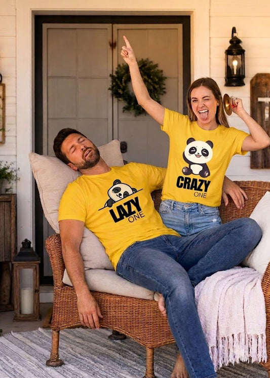 Lazy Crazy Couple Tshirt