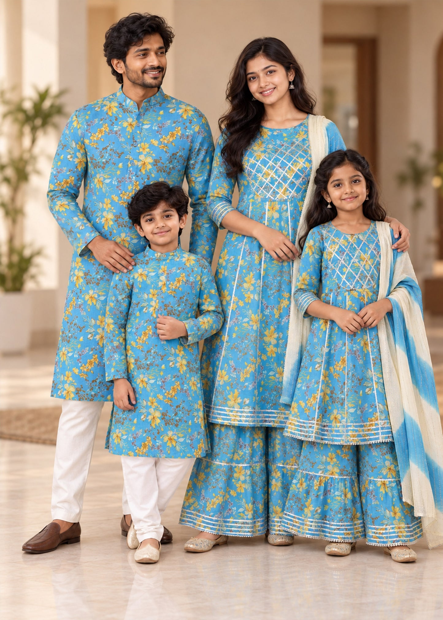 Turin Ethnic Family Matching Combo