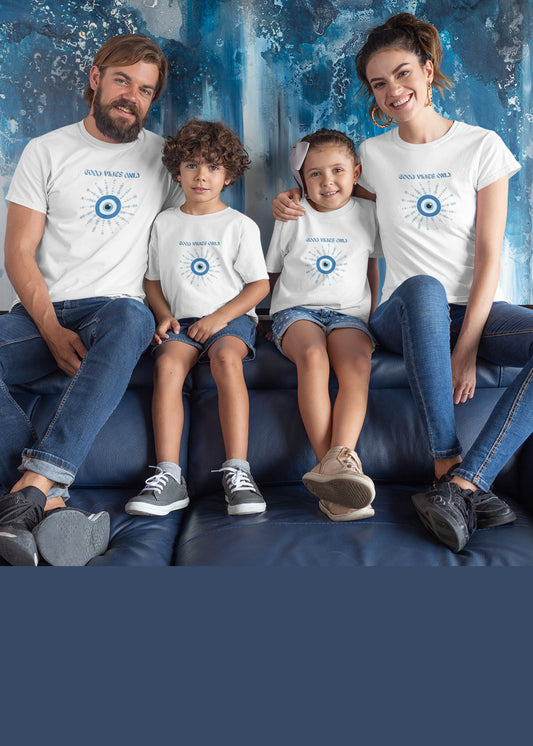 Evil Eye Print Family Tshirt