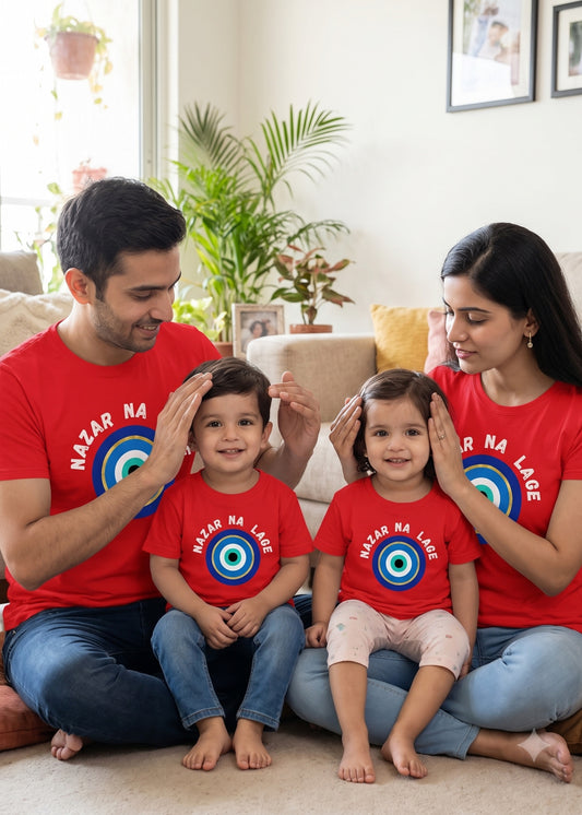 Nazar Na Lage Evil Eye Family Tshirt