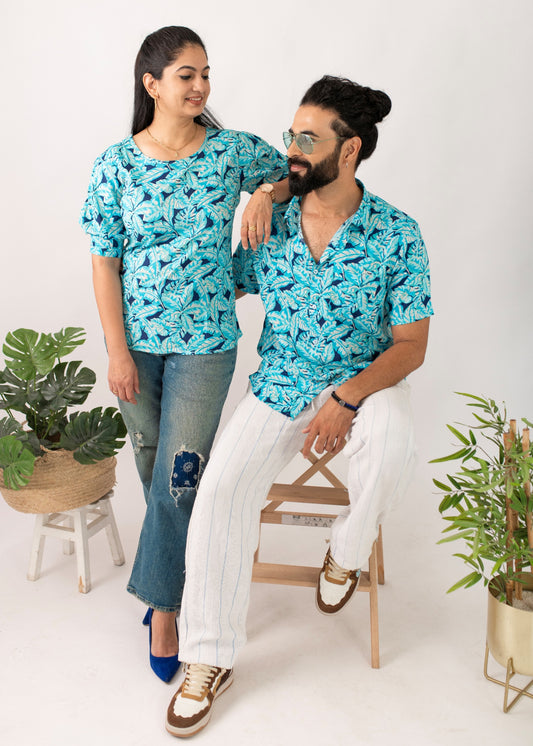 Aqua Couple Matching Combo