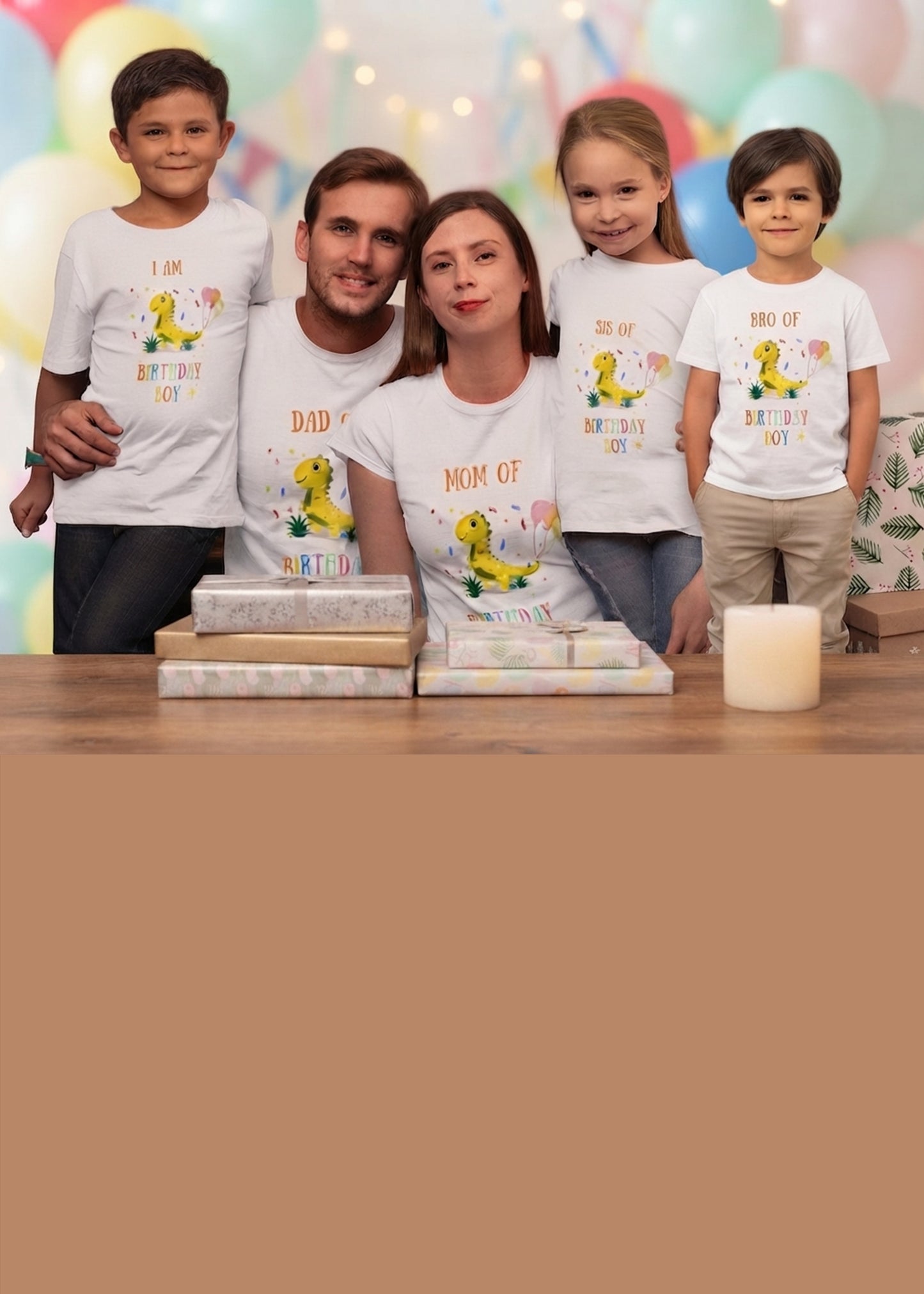 Dinosaur Birthday Family Tshirt