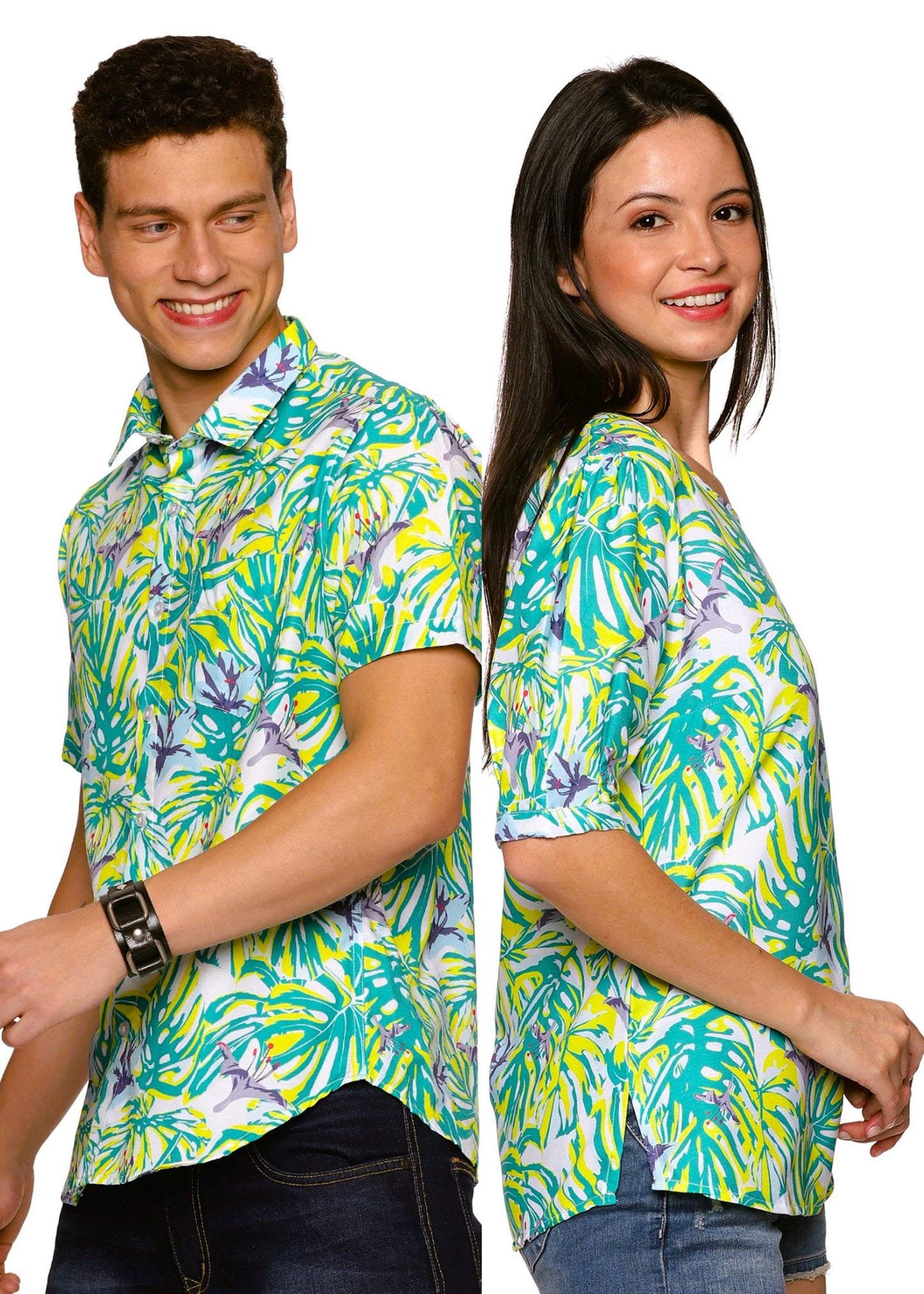 Basil Couple Matching Shirt and Top - Tusok