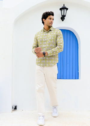 Darpan Katha Cotton Mens Full Shirt