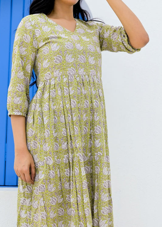 Darpan Katha Cotton Women Gown - Tusok