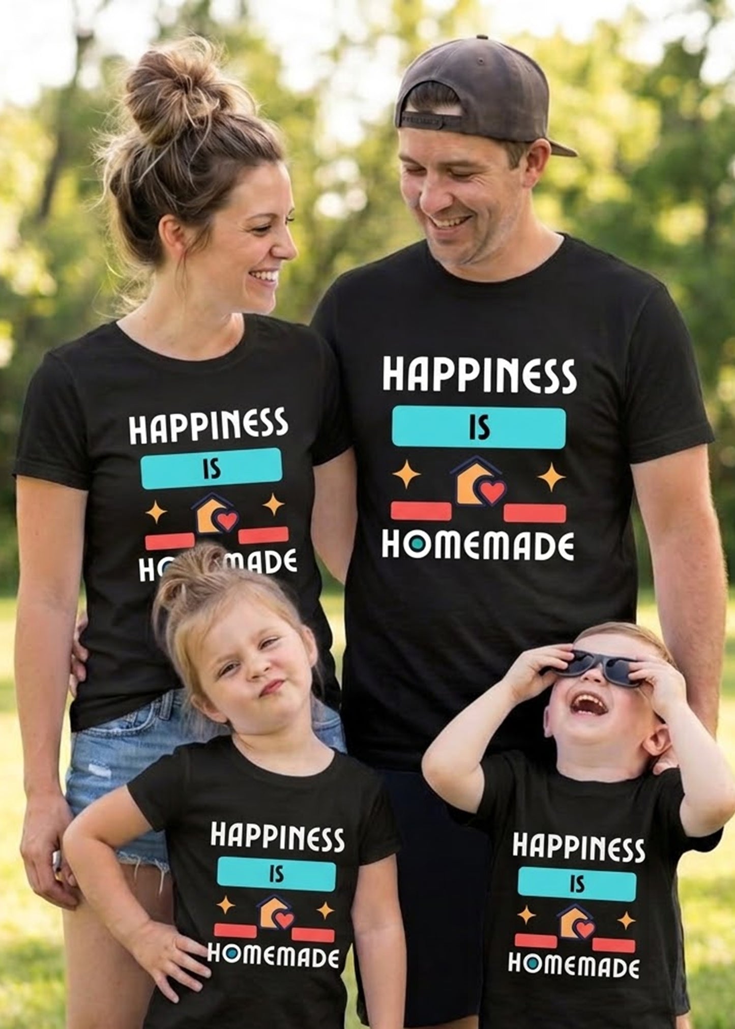 Happiness Is Homemade Family Tshirt