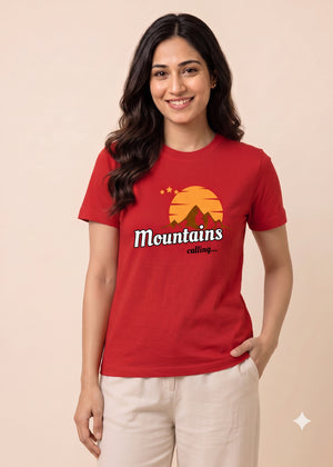 Red Mountain Calling Women Tshirt