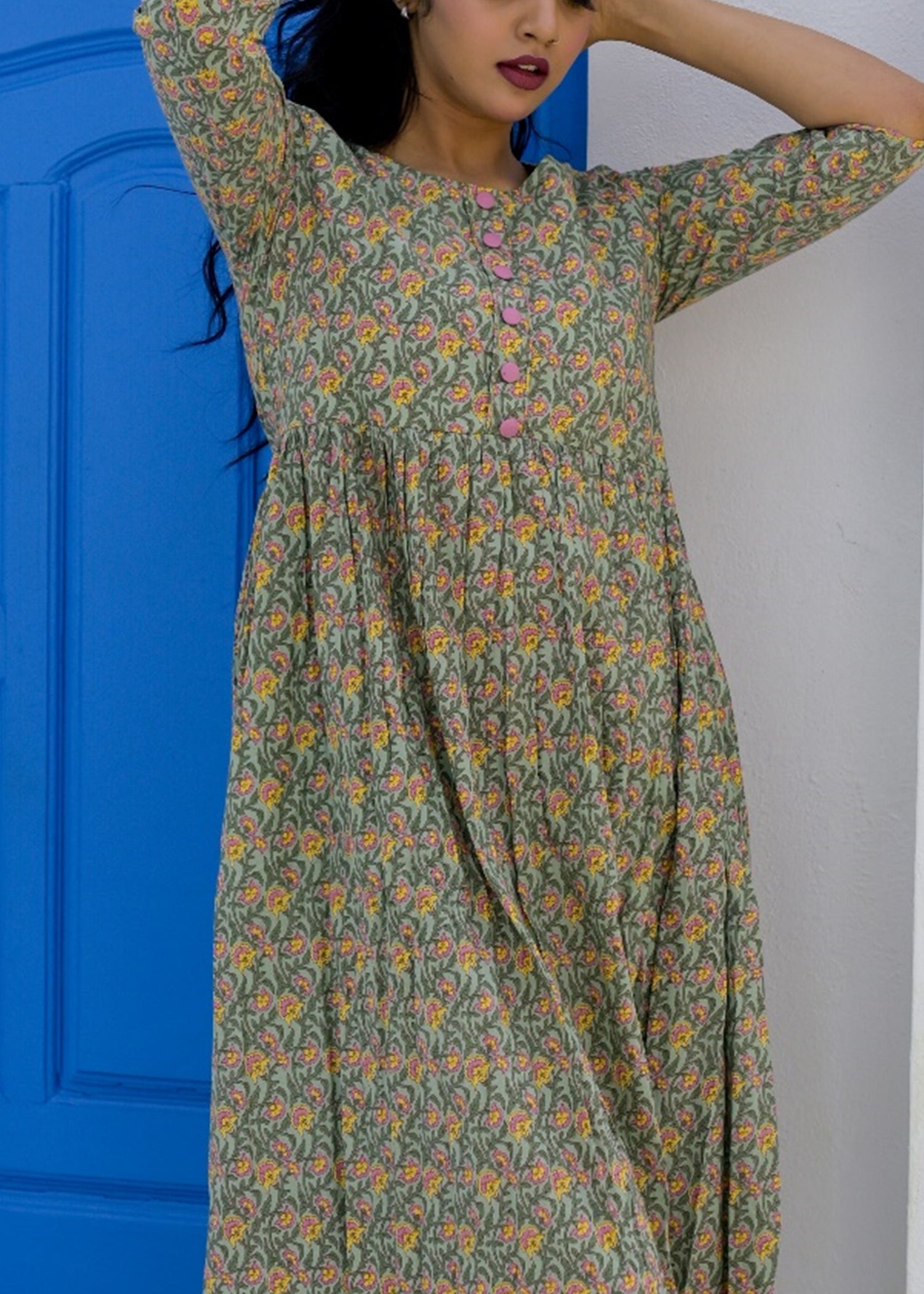 Manjari Cotton Women Gown - Tusok