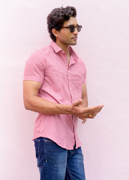 Garnet Cotton Mens Shirt - Tusok