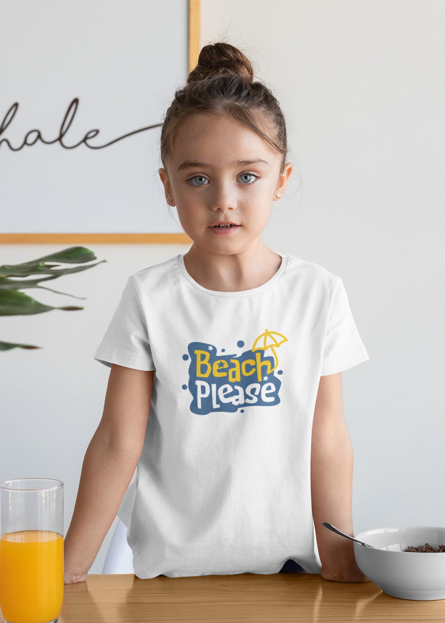 Beach Please White Family Tshirt