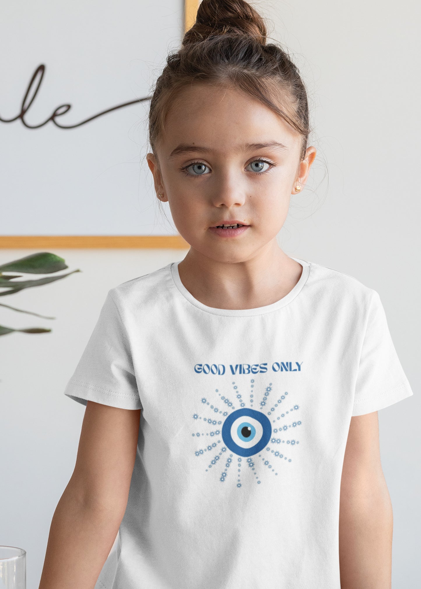 Evil Eye Print Girls Tshirt