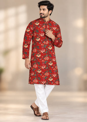 Phulwari Men Kurta-Pajama Set