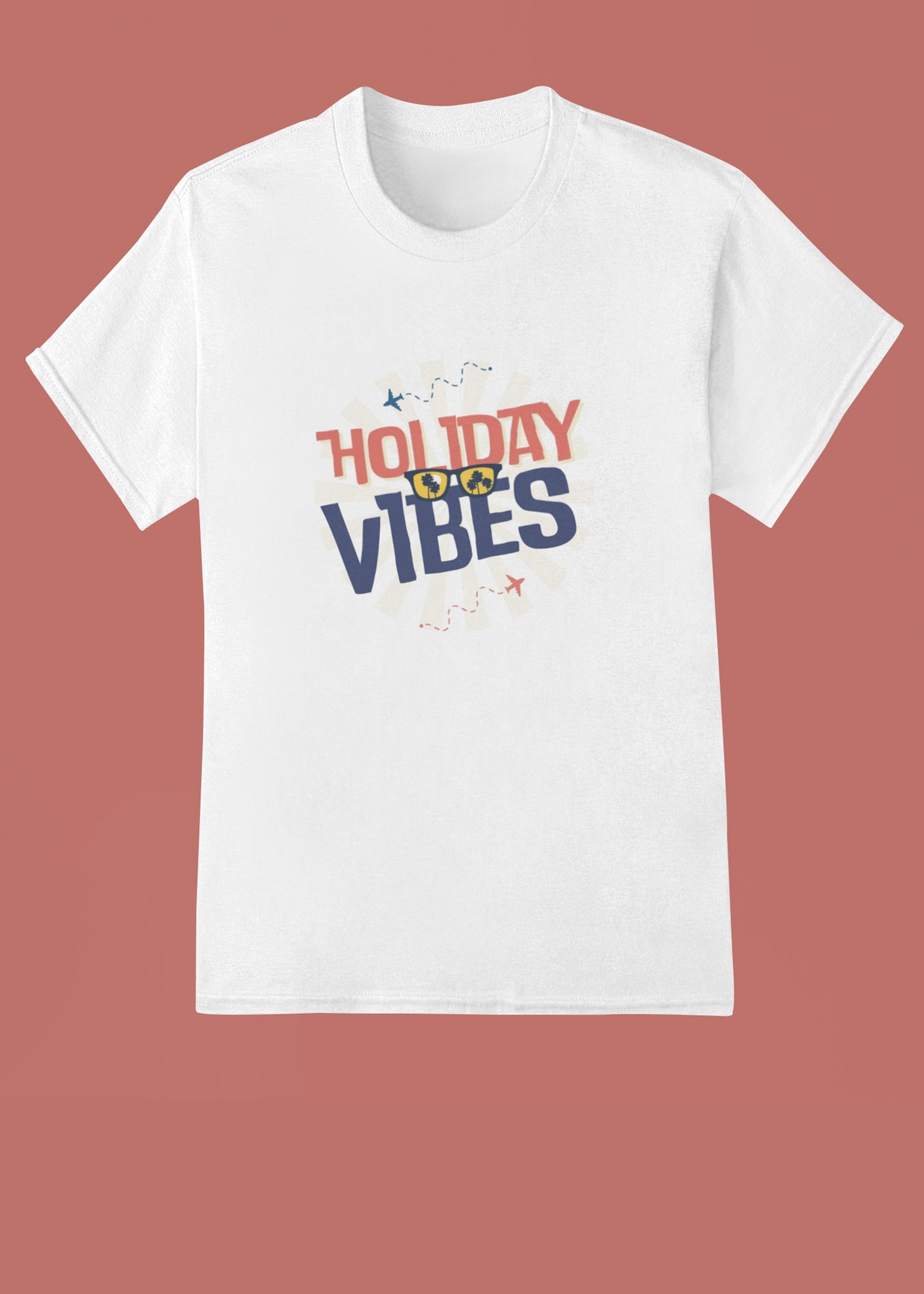 Holiday Vibes White HOVI Family Tshirt