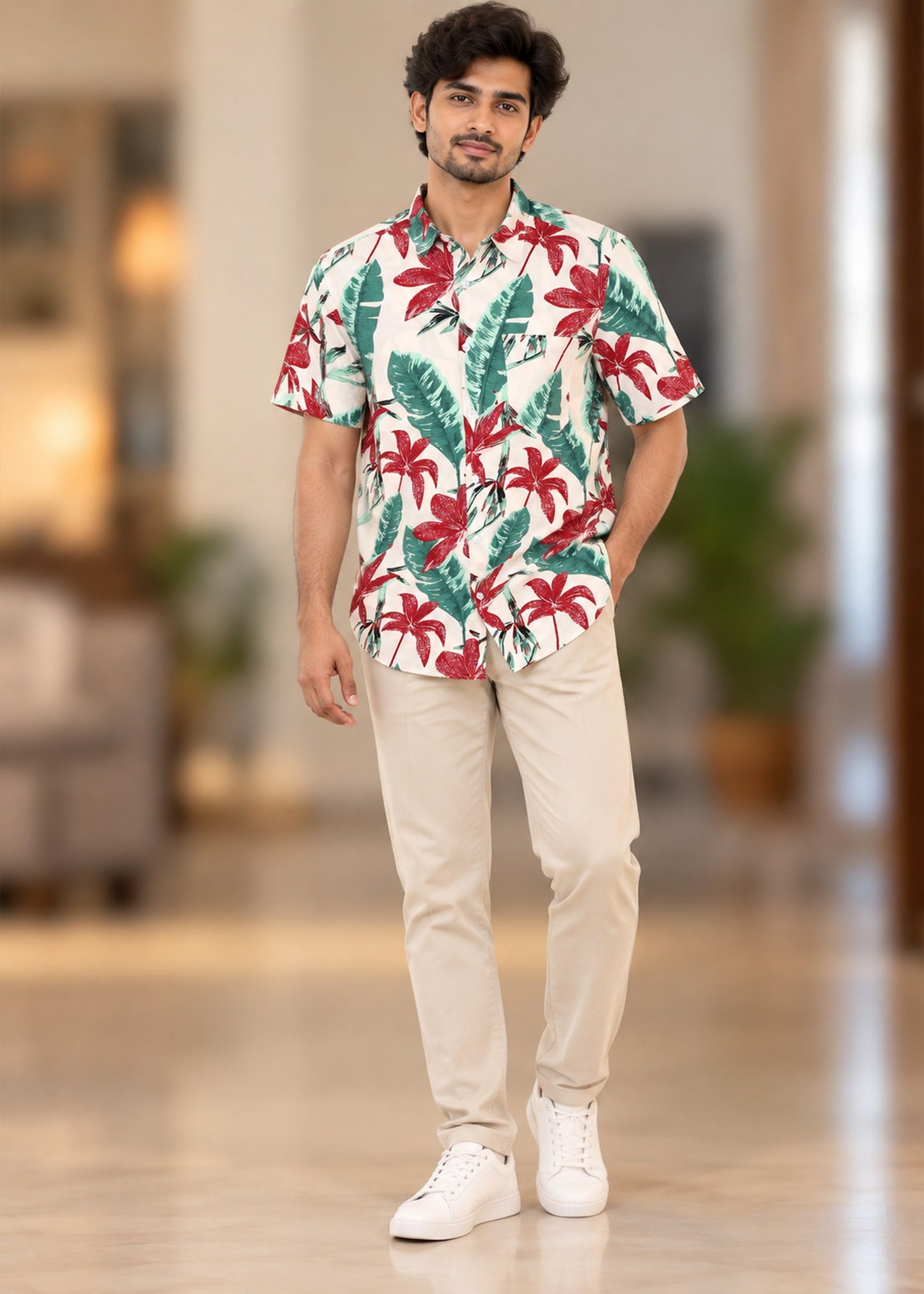Creamberry Men Printed Shirt