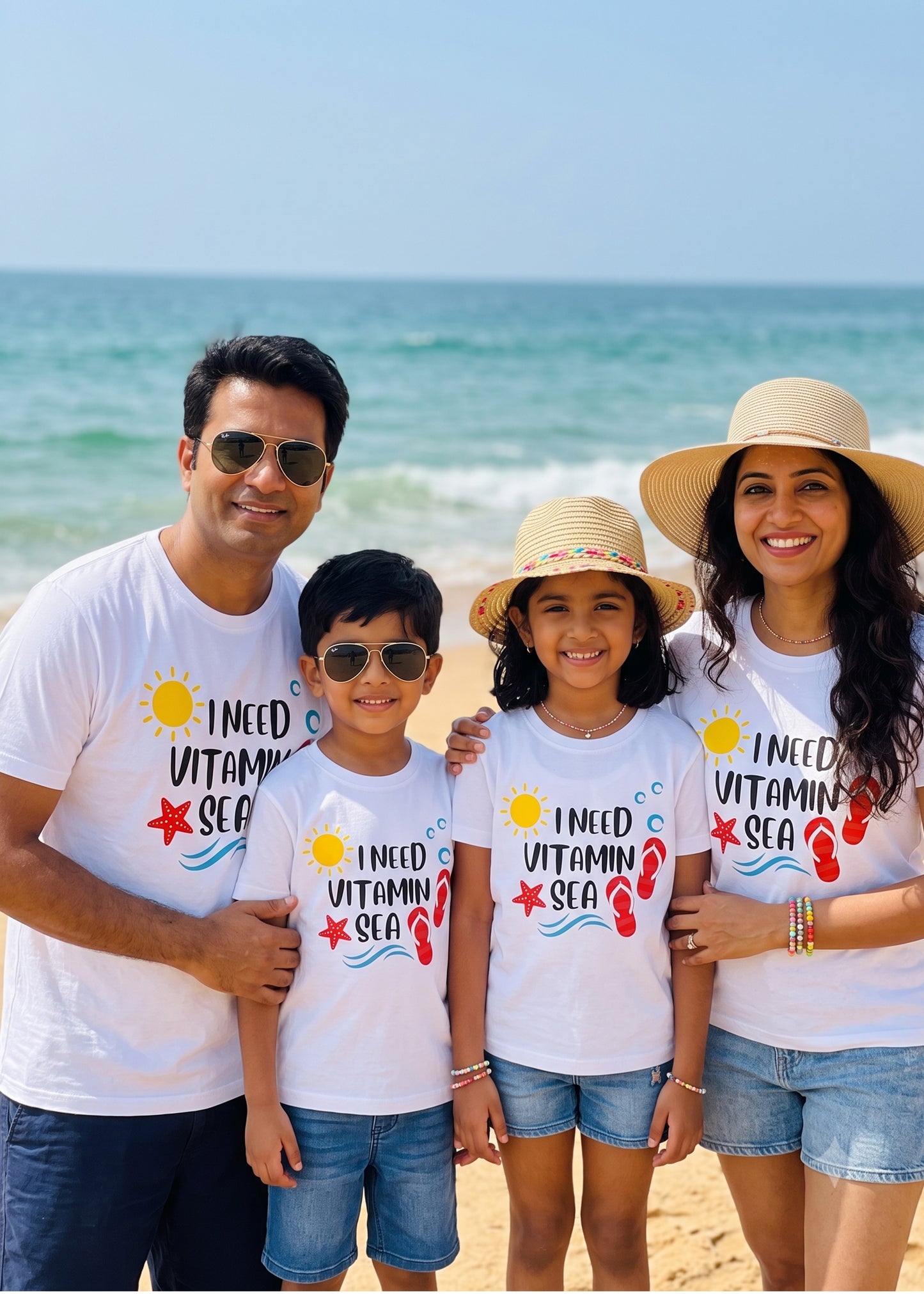 I Need Vitamin Sea Family Tshirt