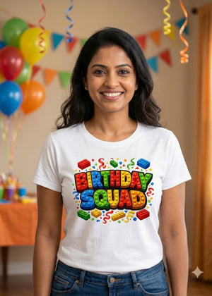 Lego Building Blocks Birthday Women Tshirt