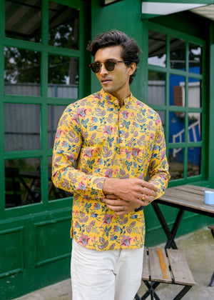 Utsav Cotton Mens Short Kurta