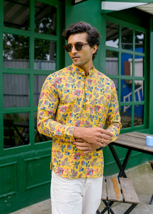 Utsav Cotton Mens Short Kurta - Tusok