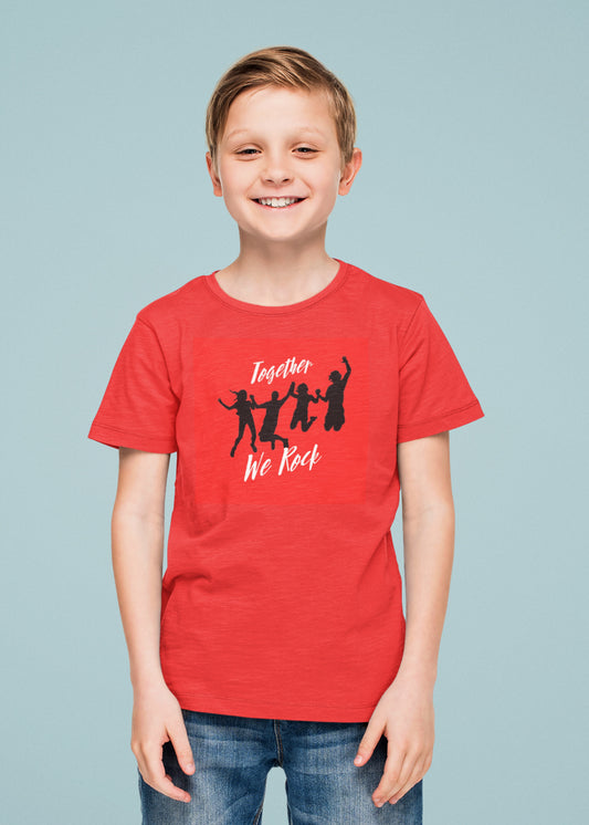 Together We Rock Red TWRO Boys Tshirt