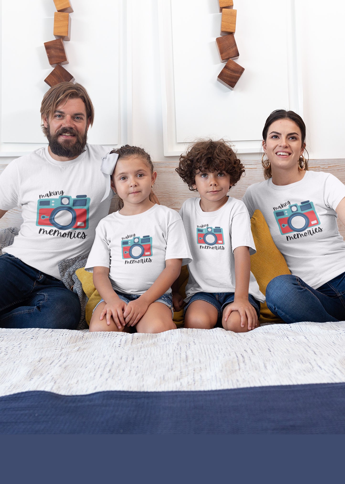 White Making Memories White MAME Family Tshirt