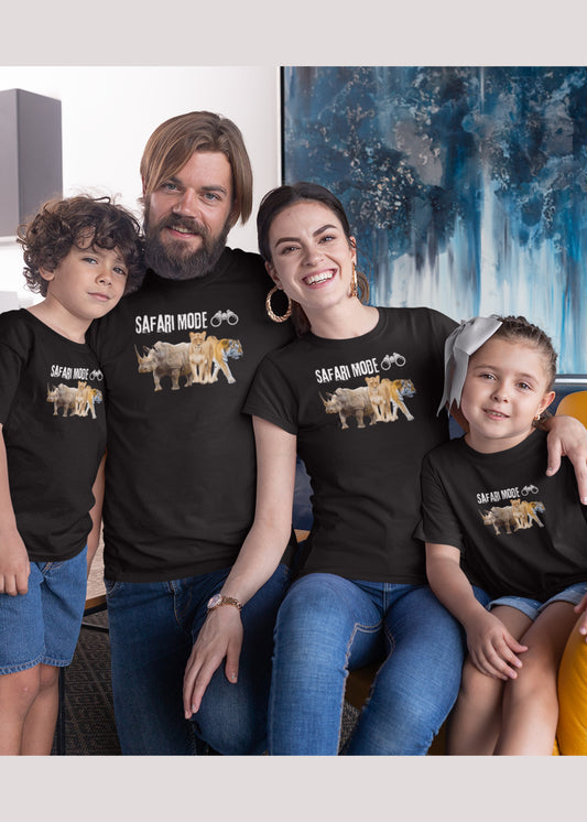 Safari Mode On Black Family Tshirt