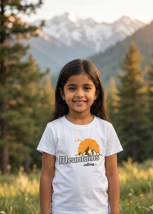 White Mountain Calling Girls Tshirt