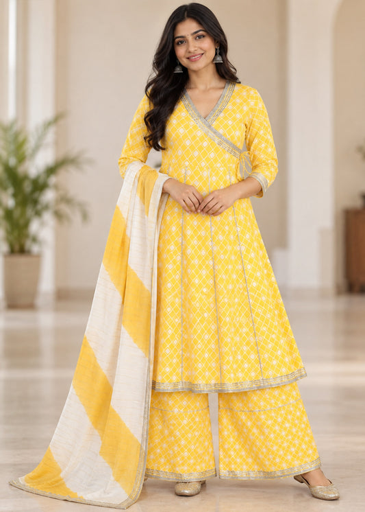 Jharokha Women Ethnic Kurti-Sharara set