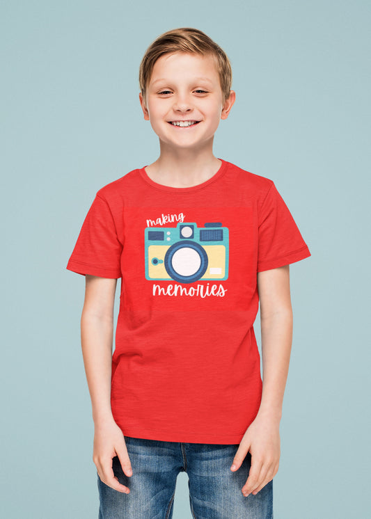 Red Making Memories Red MAME Boys Tshirt