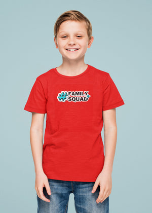 Family Squad Red Boys Tshirt