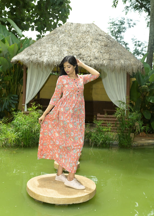 Mehar Cotton Women Gown - Tusok