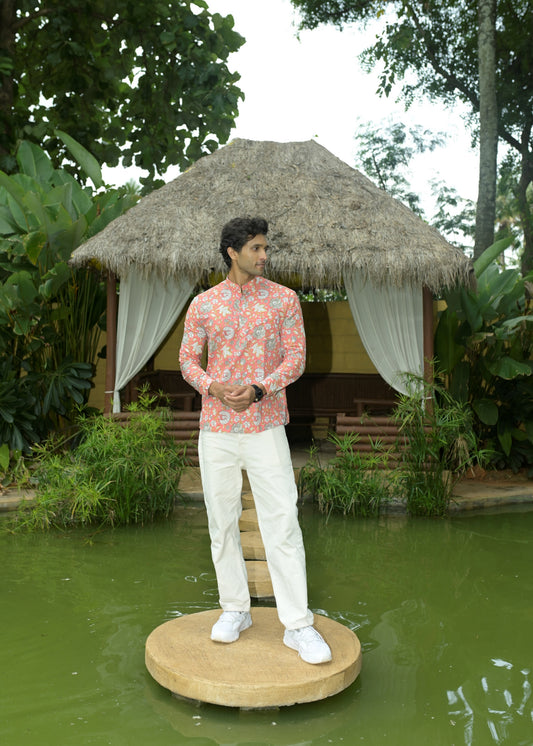 Mehar Cotton Mens Short Kurta - Tusok