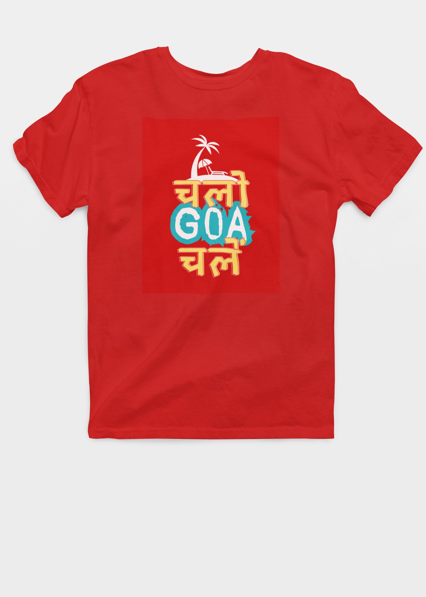 Chalo Goa Chale Red Family Tshirt