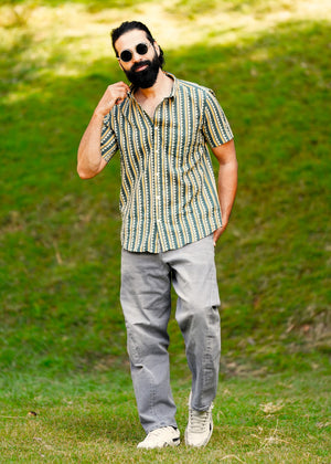 Helix Mens Printed Shirt