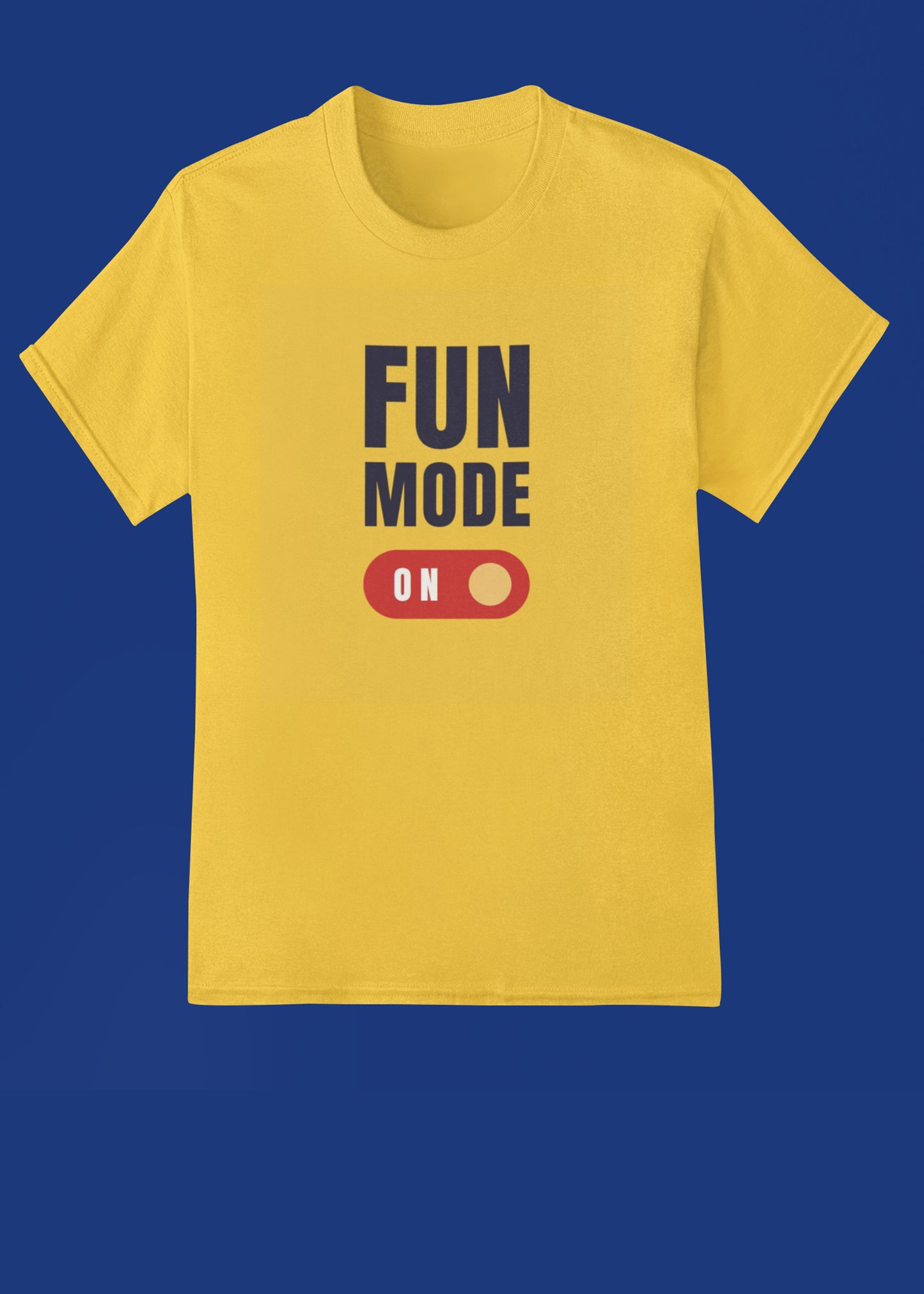 Yellow Fun Mode on Yellow FMON Family Tshirt