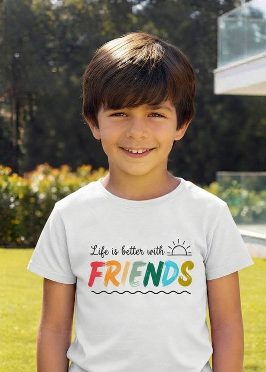 Life Is Better With Friends Boys Tshirt