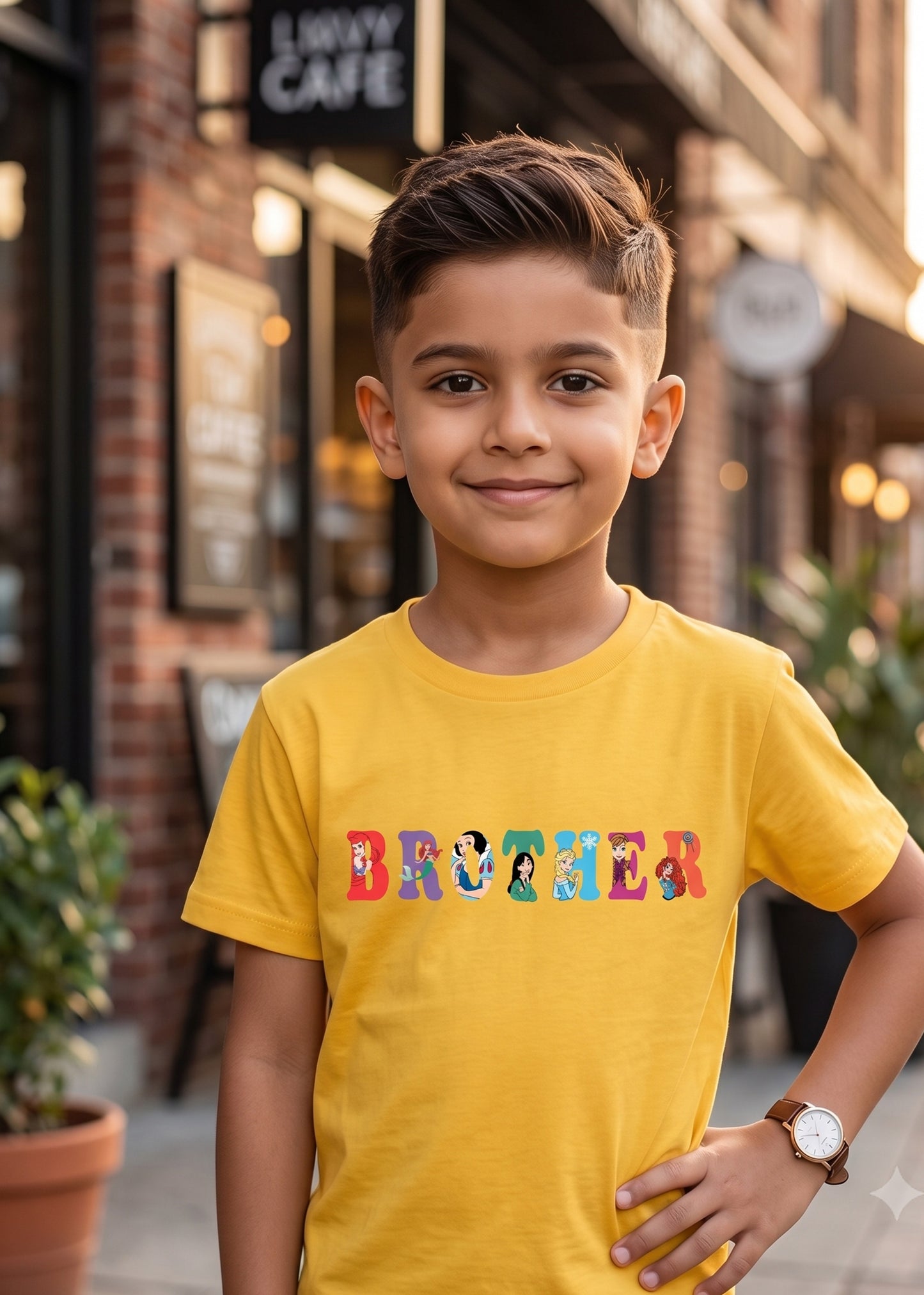 Princesss Letter Brother Birthday Boys Tshirt